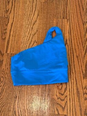 lululemon athletica One-Shoulder Sports Bra in Bright Blue